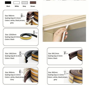 <span class=keywords><strong>Joint</strong></span> d'étanchéité pour <span class=keywords><strong>porte</strong></span> <span class=keywords><strong>coulissante</strong></span> en EPDM à économie d'énergie, adhésif, coupe personnalisée, réduction du bruit, anti-courant d'air - Product Image 3