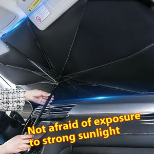 Parapluie de rideau de protection solaire de parasol de voiture de vitesse avant télescopique pour le pare-soleil pliant d'isolation thermique pour des voitures - Product Image 3
