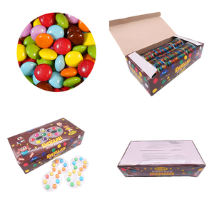 Bonbons halal manufactoruer verres fève de chocolat laiteux par boîte emballage bonbons pour enfants - Product Image 1