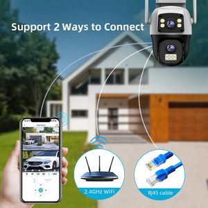 Regis V380 Pro 2K Wifi 4G máy ảnh 4MP <span class=keywords><strong>IP</strong></span> kép ống kính kép an ninh màn hình tự động theo dõi PTZ CCTV giám sát ngoài trời máy ảnh - Product Image 5