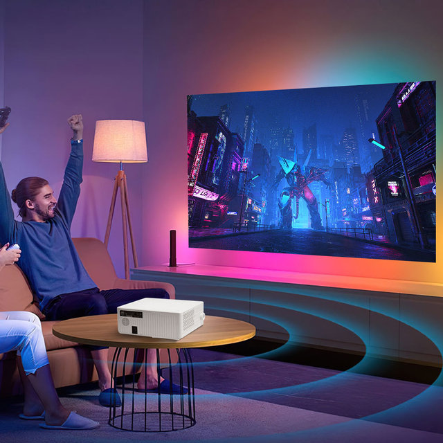 Wholesales Everycom E700 10000 Lumens Native 1080P Android 11 Projector 4K Profissional for Home Theater