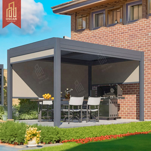 Toldo de jardín <span class=keywords><strong>4x3</strong></span> DE Metal motorizado impermeable Kits de persianas de aluminio bioclimático Sistema de <span class=keywords><strong>techo</strong></span> de pérgola para exteriores Pérgola - Product Image 5