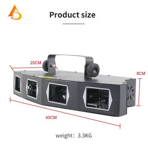 AICPOSE Spectacle Scénique Animation Rgb Dj Disco Lumière Laser Quatre Trous <span class=keywords><strong>Lasercube</strong></span> pour Club Lumières Laser Pleine Couleur - Product Image 3