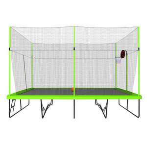 Kích thước lớn hình chữ nhật <span class=keywords><strong>Trampoline</strong></span> Thể dục dụng cụ phong cách cao cấp trả lại 10x17ft hình chữ nhật <span class=keywords><strong>Trampoline</strong></span> với bao vây Net - Product Image 5