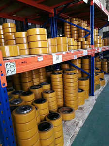 350x100mm NO. Suku cadang MR16/MR16H/MR20/MR20H/MR20W roda beban poliuretan tahan aus Solid 1499033 - Product Image 5