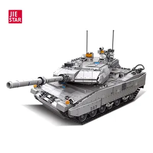 JIESTAR oyuncaklar 1498 adet büyük seti askeri tankı plastik oyuncak inşaat blokları çocuk büyük oyuncak diy eğitim yapı tuğlaları çocuklar için
