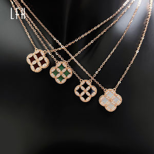 Uxury-Colgante de oro de 18 quilates con circonita, colgante de 18 quilates - Product Image 2