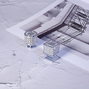 Pommeau de meuble en verre et cristal diamant, luxe, 1 pièce, poignée de meuble - Product Image 3