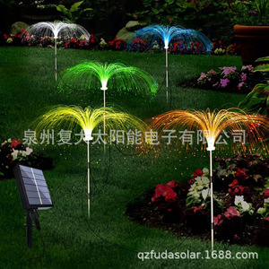 Solar Fiber Jellyfish Light Led <b>String</b> <b>Garden</b> Waterproof Landscape Light Free Standing Mono Si Solar Cell Dc 12V - Product Image 3
