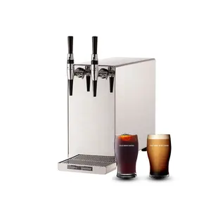 Bag-in-Box NEUES Design Desktop-Nitro-Cocktail-Maschine Nitro-Saft-Spender Zwei Wasserhähne für kommerzielle Kaffee maschinen