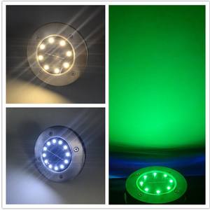 พลังงานแสงอาทิตย์ดิสก์ 8/12/16 LEDพลังงานแสงอาทิตย์ไฟกันน้ำกลางแจ้งสวนภูมิทัศน์แสงสำหรับYardดาดฟ้าสนามหญ้าpatio - Product Image 6