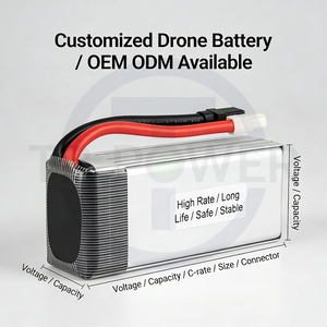 TPENERGY OEM Hochleistungs-Lipo 6S 3,7V 22,2V 8000mAh XT60-Stecker 70C UAV Racing Drohnen-Akkupack - Product Image 6