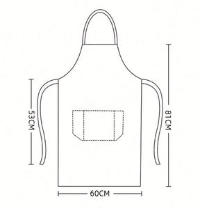 Ensemble en coton et gants de four unisexes, tablier de cuisine réglable en nylon pour la cuisson et le salon - Product Image 2