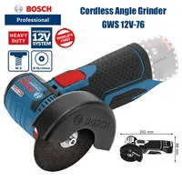 Meuleuse d'angle sans fil Bosch GWS 12V-76 Professional 12V, rechargeable, portable, avec poignée, machine à découper, outils électriques