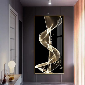 Venta Directa de Fábrica, Pintura Moderna Vertical Simple para Colgar en la Pared, Pintura Abstracta de Porcelana de Cristal - Product Image 4