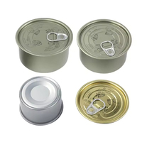 Boîtes métalliques personnalisées de qualité alimentaire en gros, boîtes à anneau métalliques vides, boîtes de conserve de thon 60ML 100ML 180ML