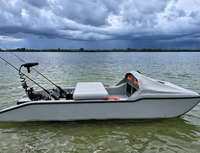 Bateau de pêche gonflable Solar Marine pour 3 personnes, 2,3 m, en PVC, avec fond en matelas pneumatique, kayak ponton, avec support de montage