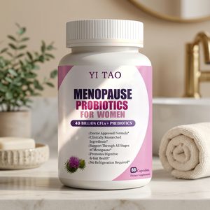 Probiotiques végétaliens naturels 60 capsules - Renforce le système immunitaire, aide à la digestion et soulage les symptômes de la ménopause, soutient l'énergie - Product Image 1