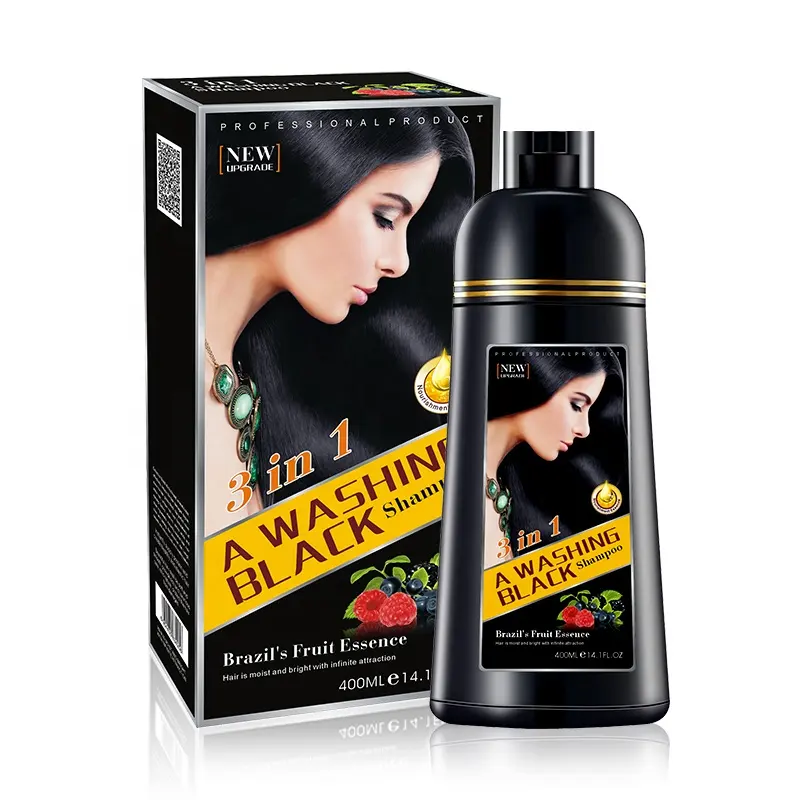 Bán buôn Salon Thuốc nhuộm tóc màu dầu gội Bio ma thuật Đen thuốc nhuộm tóc cho bôi đen dầu gội đầu