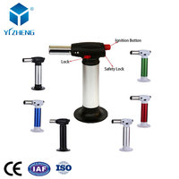 Briquet torche à flamme bleue YIZHENG, pistolet à gaz pour soudure, cuisine, butane, portable, rechargeable