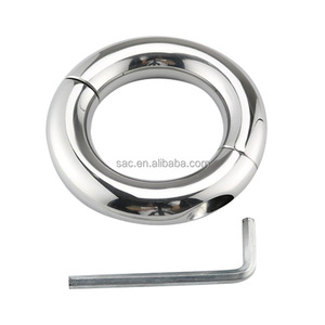 SacKnove Gewicht Penis verlängerte Erektion Workout Phallus Sexspielzeug Vorhaut Widerstand Hodensack Druck Metall Cockring für Männer - Product Image 5