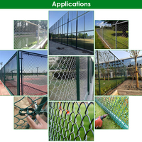 Heetgedoopte gegalvaniseerde kettingschermen met PVC-coating voor sportvelden, boerderijomheiningen en beveiligingshekken