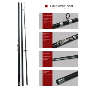 Canne à pêche de <span class=keywords><strong>surf</strong></span> en gros d'usine 4,2 m, trois sections, poignée en carbone EVA, super résistante, action rapide, pour lancer longue distance sur les plages européennes - Product Image 5