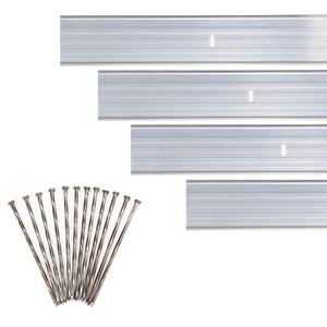 8 dải nhôm phong cảnh viền 6ft mỗi bộ chia kim loại màu đen cho Vườn cỏ trang trí vườn hoa - Product Image 2