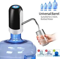 Mini bomba de água elétrica portátil, dispensador de água elétrico automático sem fio recarregável com 5 galões para beber água em garrafa