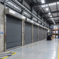Porte de magasin commerciale en alliage d'aluminium de haute qualité, volet roulant robuste et durable, porte d'entrée électrique