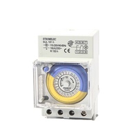 Interruptor de tiempo de riel Din programable tipo DAQCN SUL181h con mini temporizador mecánico de 30 minutos y temporizadores de categoría de producto de batería
