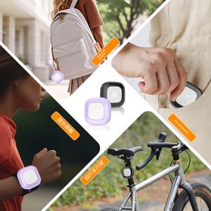 Alarme personnelle anti-agression pour femmes, dispositif de sécurité avec son et lumière tricolores pour la course nocturne et le cyclisme - Product Image 4