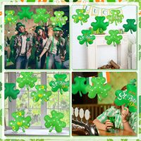 Usine transfrontalière gonflable trèfle à quatre feuilles ballon printemps plante verte activité atmosphère décoration PVC jouets gonflables