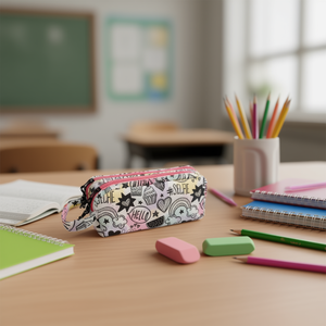 Astuccio con 2 Cerniere per Matite e Materiale Scolastico - Product Image 3