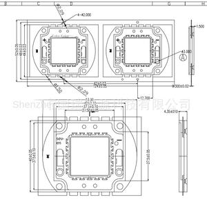 <span class=keywords><strong>Module</strong></span> d'éclairage paysager LED COB intégré à lumière bleue 100W avec options 10W-70W, 50 Lm/W Ra 60-70 - Product Image 1
