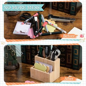 Tre gỗ bàn văn phòng tổ chức đơn Tier đa chức năng lưu trữ chủ - Product Image 5