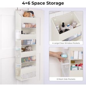 Organizador Moderno para Puerta con 4 Estantes y 6 Bolsillos, Impermeable y Antivuelco, para Guardar Cosas en la Habitación de los Niños - Product Image 3