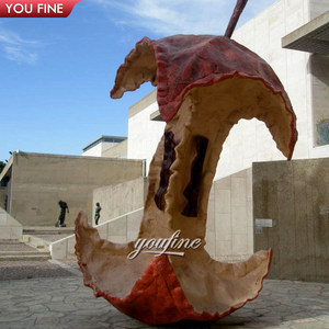 Statua di <span class=keywords><strong>Frutta</strong></span> Personalizzata per Centro Commerciale, Scultura di Mela Colorata in Resina e Fibra di Vetro per Piazza d'Arte - Product Image 6