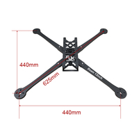 Kit de cadre de drone de course FPV RJX Beam 13 pouces, grande taille, longue endurance, X-class, en fibre de carbone sergé 3K mat