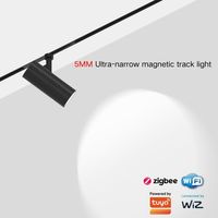 Projecteur de piste magnétique Ultra-mince de 5mm 24V basse tension Angle réglable Zigbee Smart Light 3000K-6000K éclairage de piste accordable