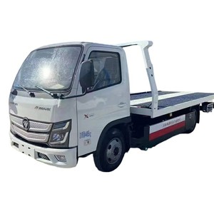 Brand New FoTon 4x2 3ton <b>Flatbed</b> Towing <b>Truck</b> With Crane for Rescue Vehicle for Sale - Product Image 4