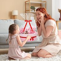 Panier-cadeau pour la Saint-Valentin, paniers en corde de coton vides pour le rangement et l'organisation à la maison, petit bac de rangement