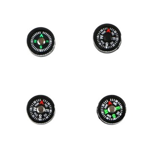 Mini Brújula de 12 mm de Diámetro, Plástico ABS, con Indicador, para Senderismo, Navegación al Aire Libre, Marcas en Inglés, Fabricada en Wenzhou - Product Image 1