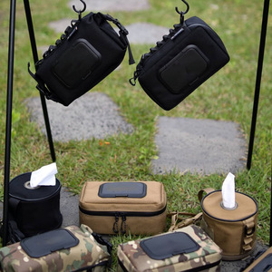 In stock: Outdoor camping tissue bags, Oxford cloth tool bags, toiletry bags, tissue storage bags, hanging camouflage wet wipes - Product Image 1