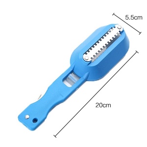 Écailleur de poisson avec couteau pliant intégré, outil de nettoyage et de cuisine pour la maison et la pêche - Product Image 4