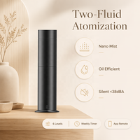 Diffuseur de parfum HZ-1202, nébuliseur d'huiles essentielles, machine aromatique pour restaurant, 200 m2, silencieux, moins de 38 dBA