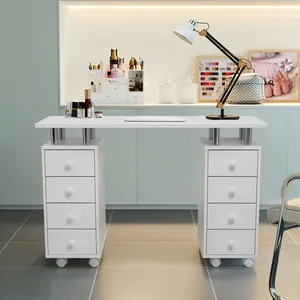 โต๊ะทำเล็บวอลท์ซิฟาย สำหรับร้านเสริมสวย พร้อมล้อเลื่อนและลิ้นชัก - Product Image 2