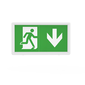 Señal de salida de emergencia de ajuste rápido, mantenida y no mantenida, montada en la pared de alta calidad, ruta de Escape de emergencia, mamparo CE SAA CB - Product Image 5