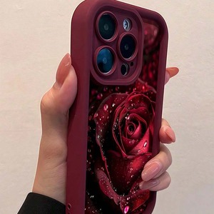 Dewdrop Rose Fleur Impression Échelle Lentille Style Antichoc TPU <span class=keywords><strong>Housse</strong></span> de Téléphone Portable <span class=keywords><strong>pour</strong></span> <span class=keywords><strong>Iphone</strong></span> Xr Xs Max 11 12 <span class=keywords><strong>13</strong></span> 14 15 16 17 Air - Product Image 2