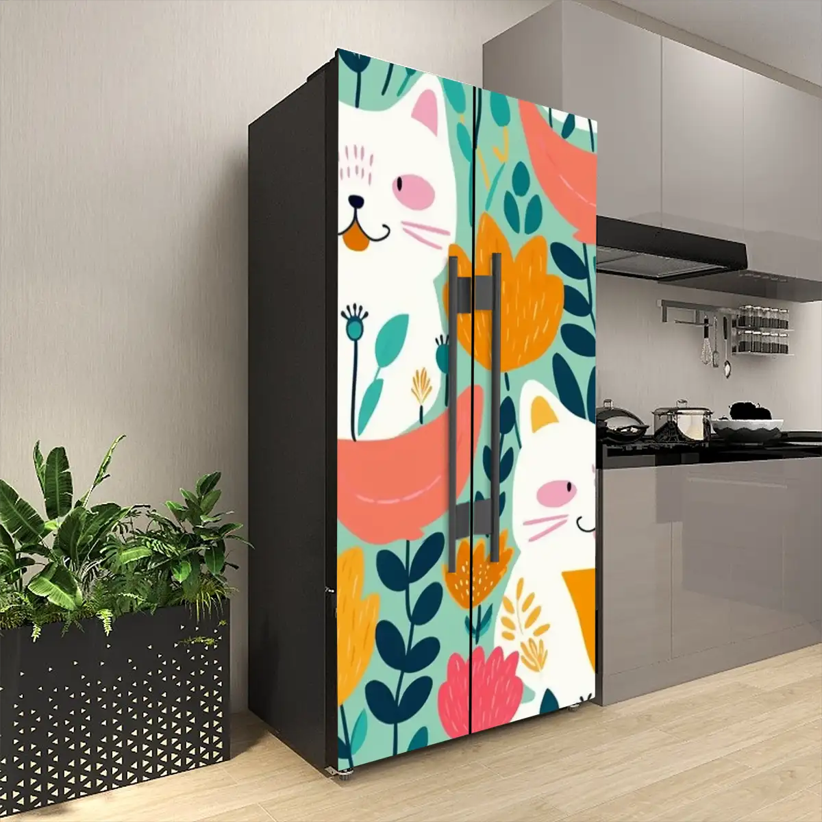 Livelynine 5 M X 90 CM Brede Rvs Vinyl Wraps voor Koelkast Wrap Keuken Werkblad Bedekking Zilver Behang voor Keuken Apparaten Koelkast Vaatwasser Keuken Splashback Vinyl Zelfklevende